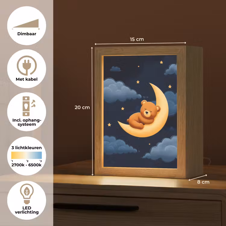 Kids’ Night Light - Teddy bear - Moon - Clouds - Stars — 7