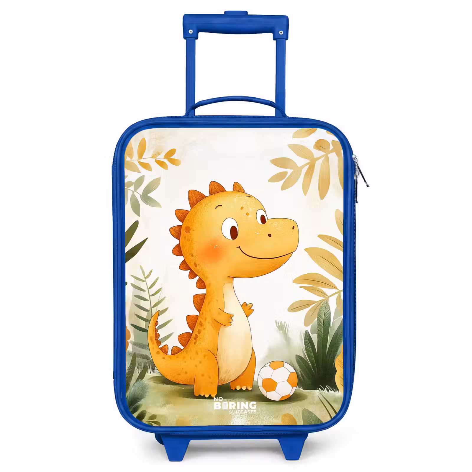 Kids’ Suitcase - Blue - Dino - Football - Orange — 1