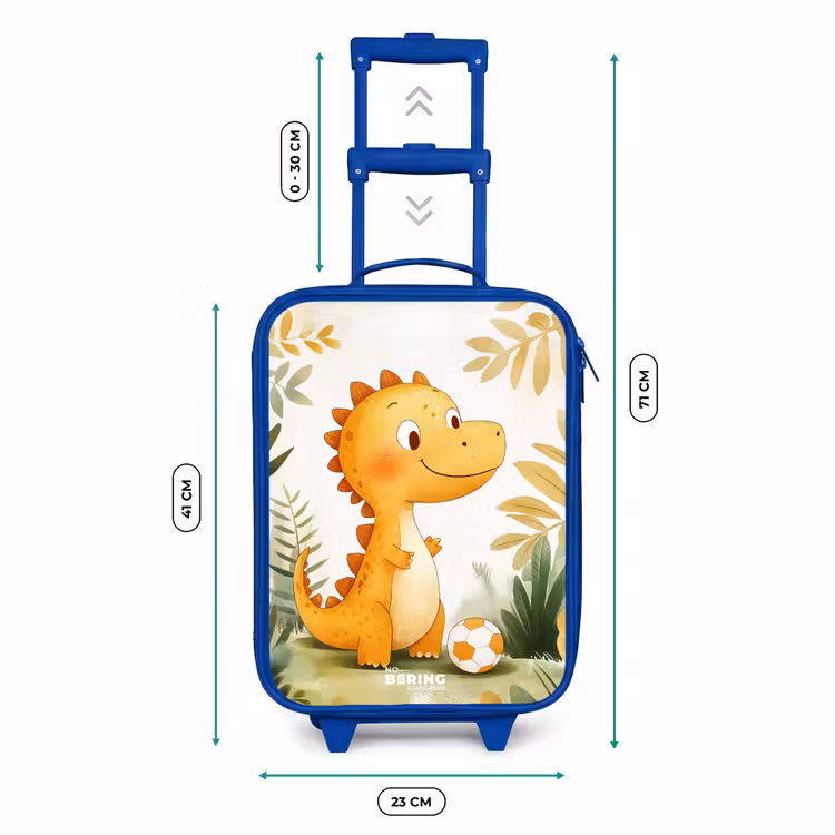 Kids’ Suitcase - Blue - Dino - Football - Orange — 6