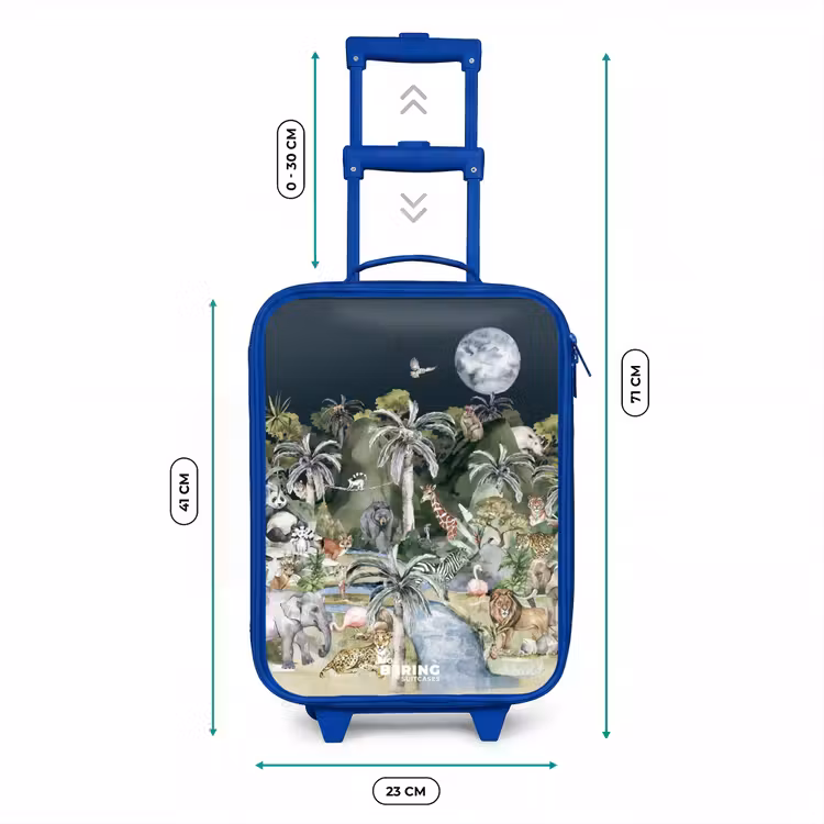 Kids’ Suitcase - Blue - Jungle in the moonshine — 6