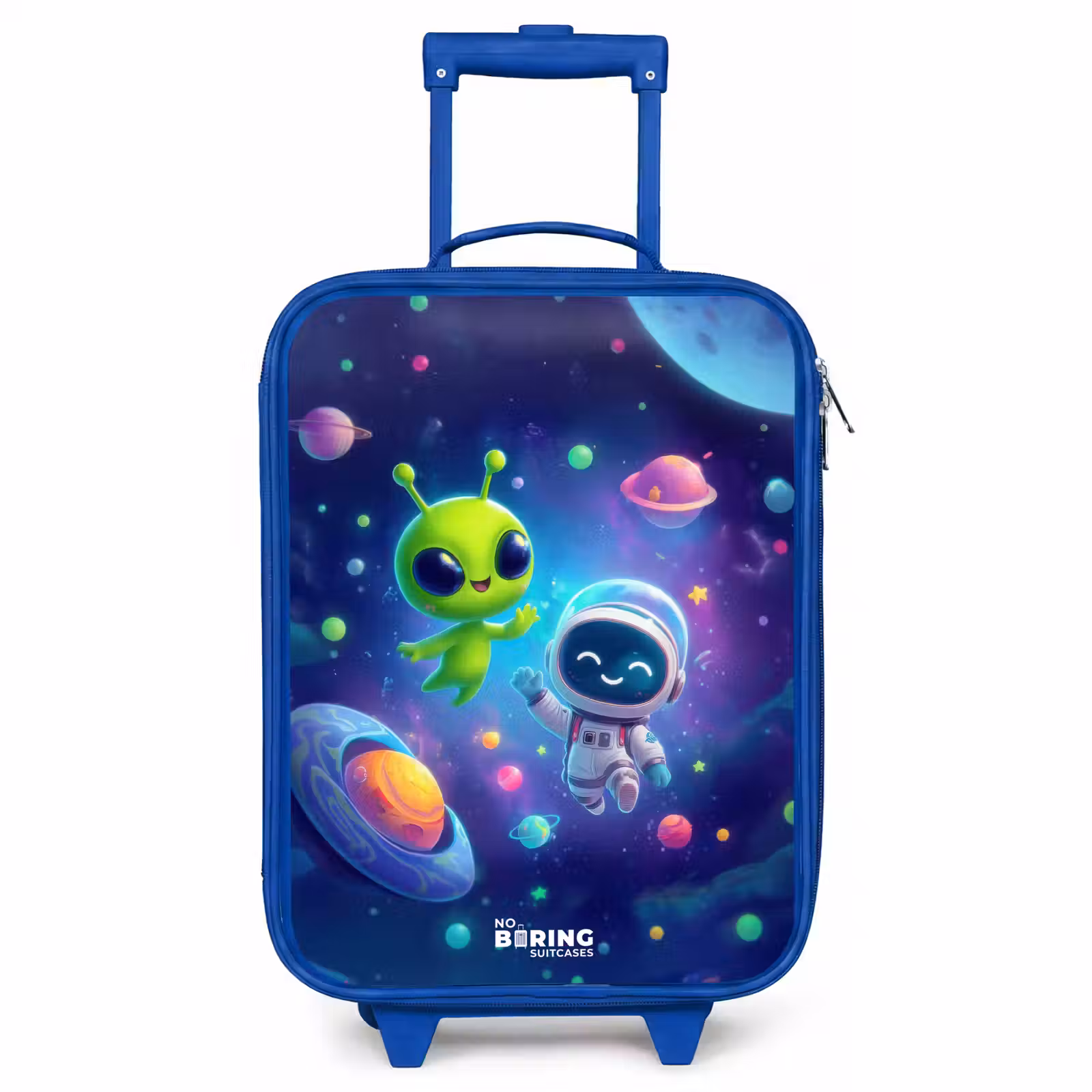 Kids’ Suitcase - Blue - Merry Meeting in Space — 1