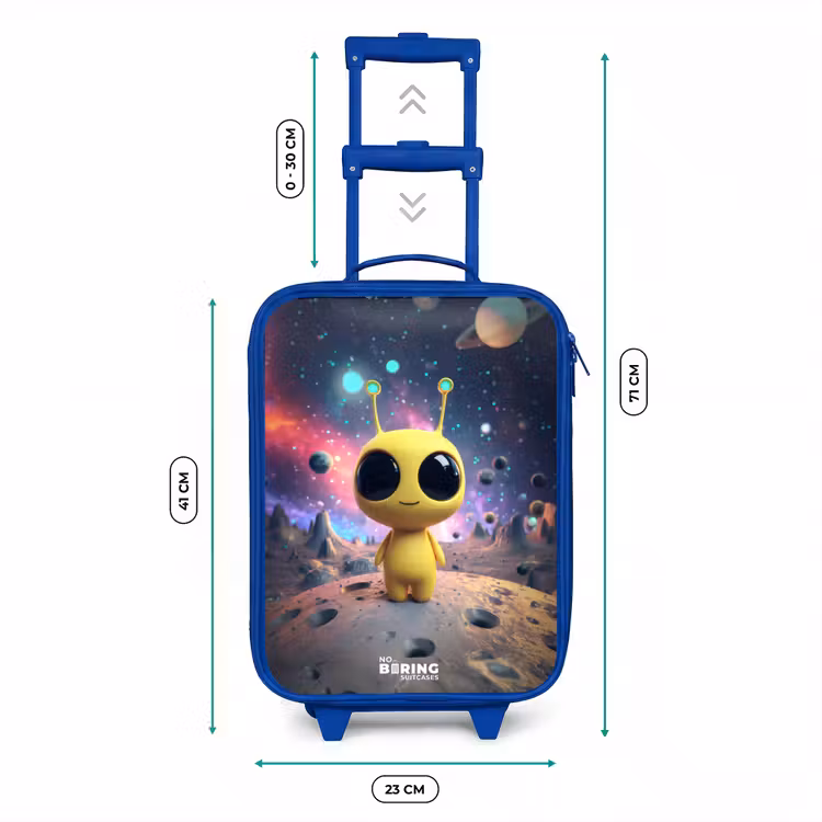 Kids’ Suitcase - Blue - Merry alien creature — 6