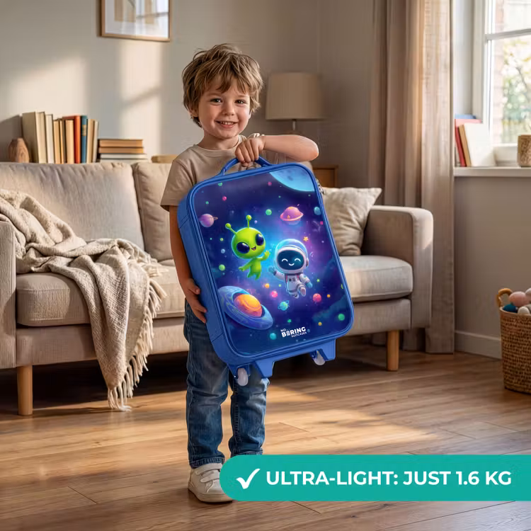 Kids’ Suitcase - Blue - Merry Meeting in Space — 2