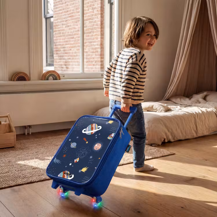 Kids’ Suitcase - Blue - Planets in the sky — 3