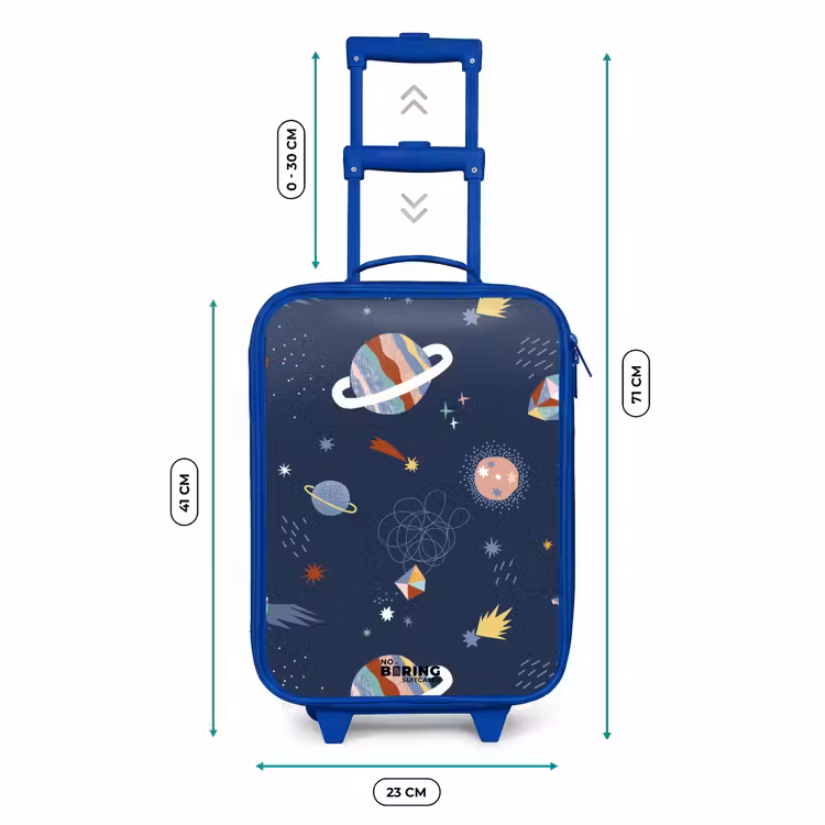 Kids’ Suitcase - Blue - Planets in the sky — 6