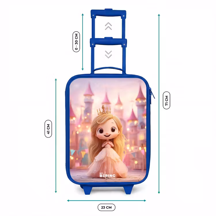 Kids’ Suitcase - Blue - Princess - Pink - Castle — 6