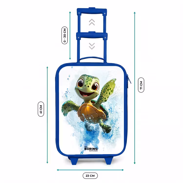 Kids’ Suitcase - Blue - Turtle - Water - Green — 6