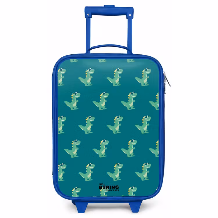 Kids’ Suitcase - Blue - Tyranosaurus specs — 1