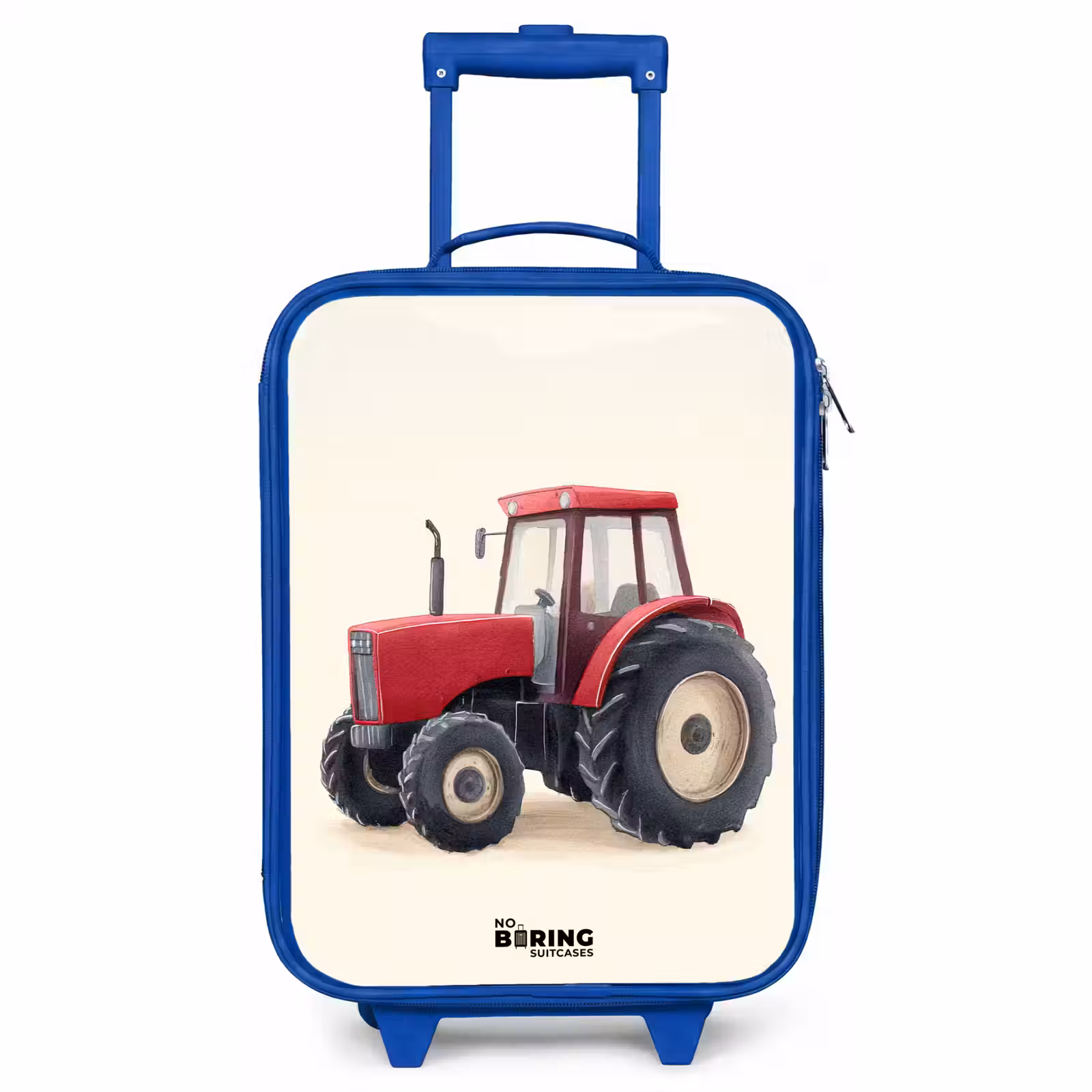Kids’ Suitcase - Blue - Tractor - Signed - Red — 1