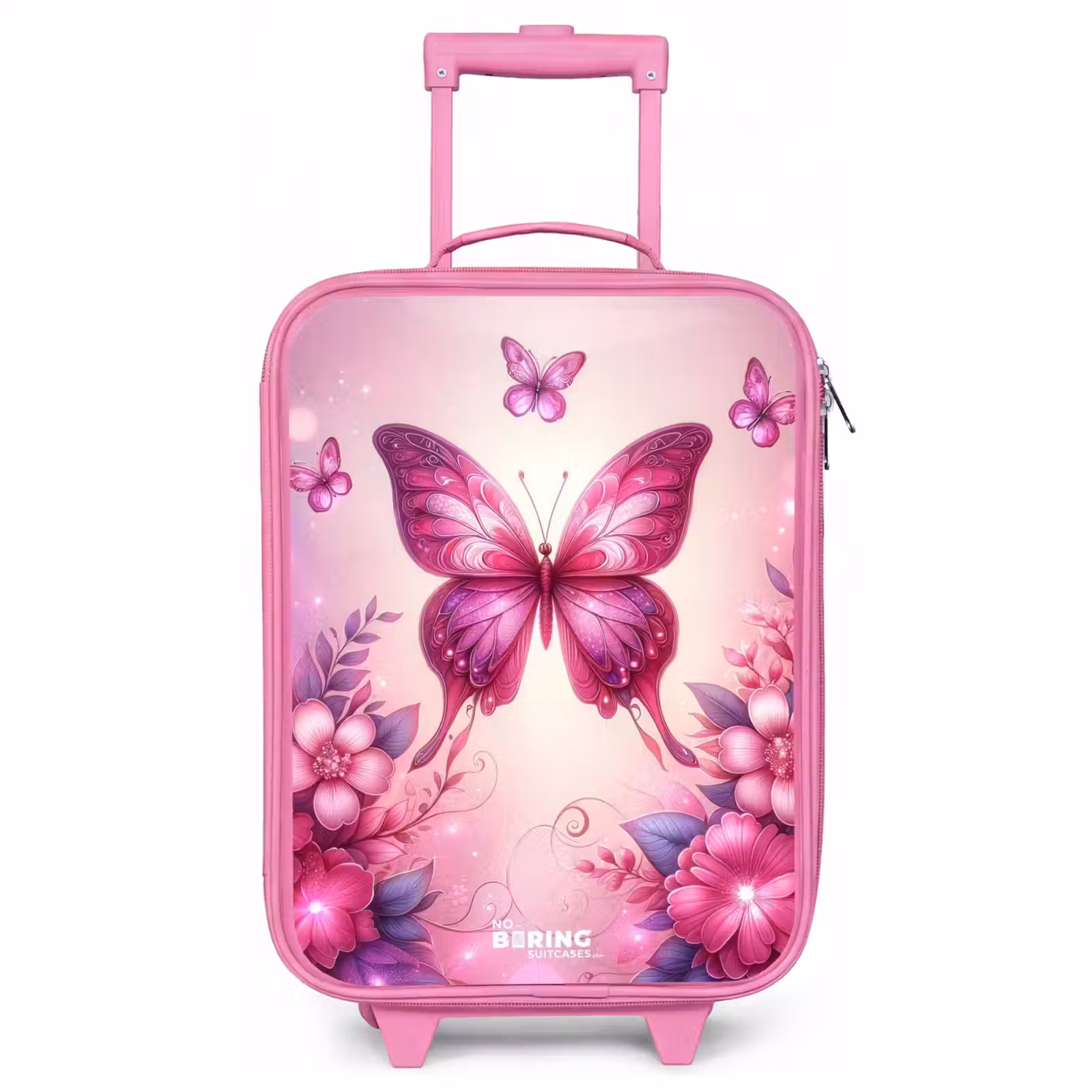 Kids’ Suitcase - Pink - Butterfly Valley — 1