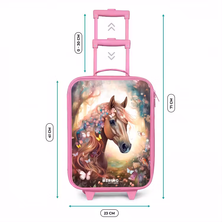 Kids’ Suitcase - Pink - Butterfly mare — 5