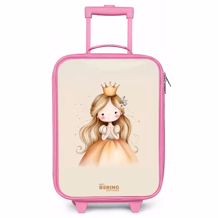Kids’ Suitcase - Pink - Princess in golden tones — 1