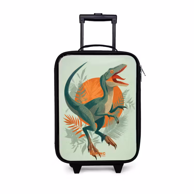 Kids’ Suitcase - Prowling hunter with leaves — 1