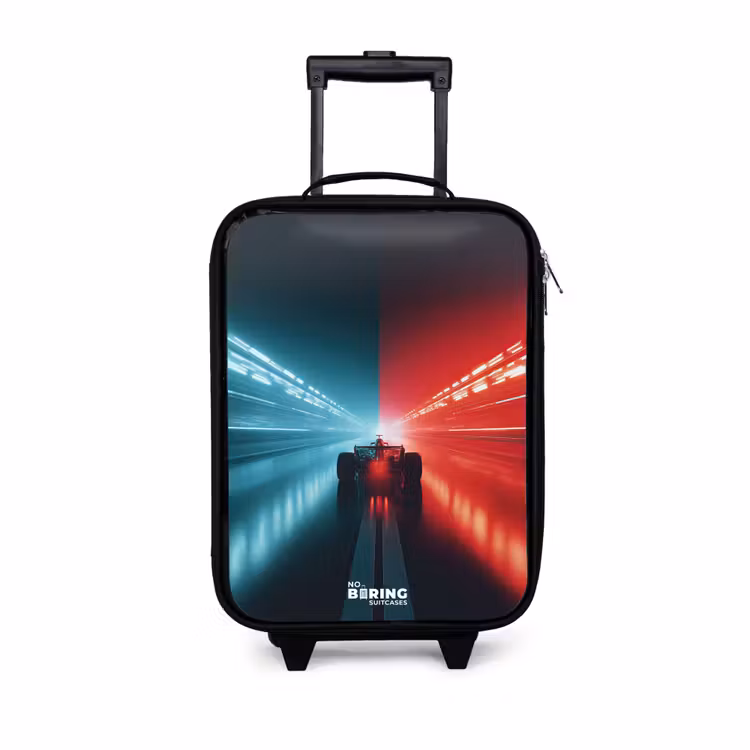Kids’ Suitcase - Track - Race car - Neon - Red — 1