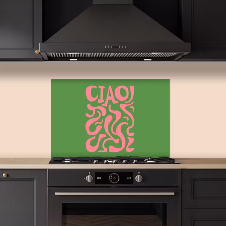 Kitchen Splashback - Abstract - Pink - Ciao - Shapes — 2