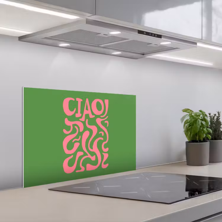 Kitchen Splashback - Abstract - Pink - Ciao - Shapes — 3