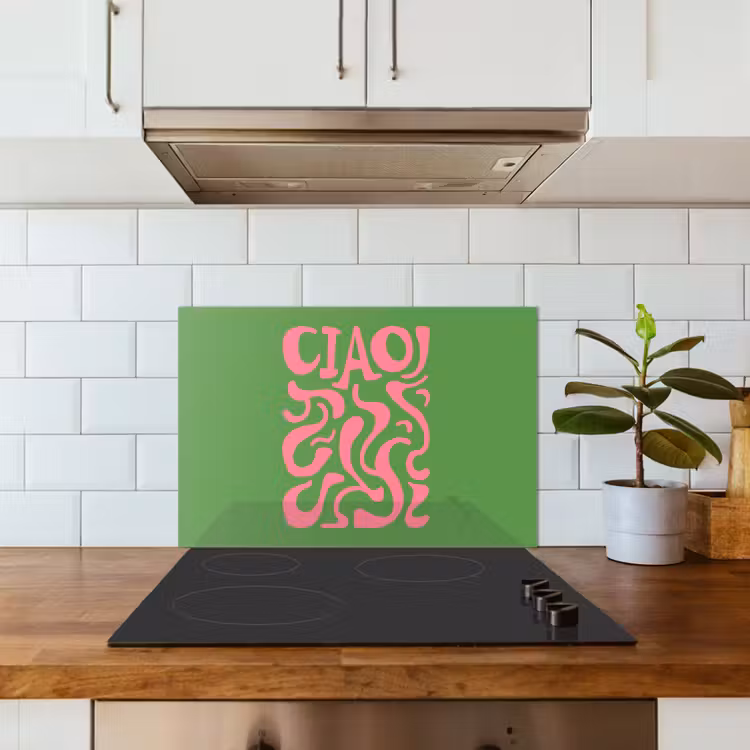 Kitchen Splashback - Abstract - Pink - Ciao - Shapes — 4