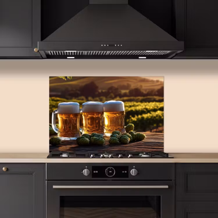 Kitchen Splashback - Beer - Hops - Landscape — 1