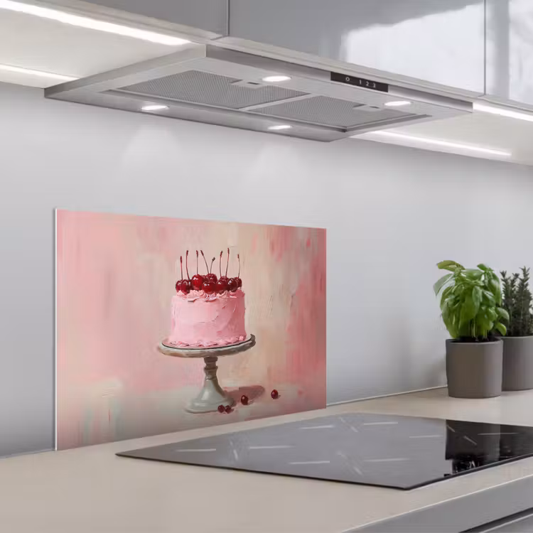 Kitchen Splashback - Cake - Pink - Cherry — 3