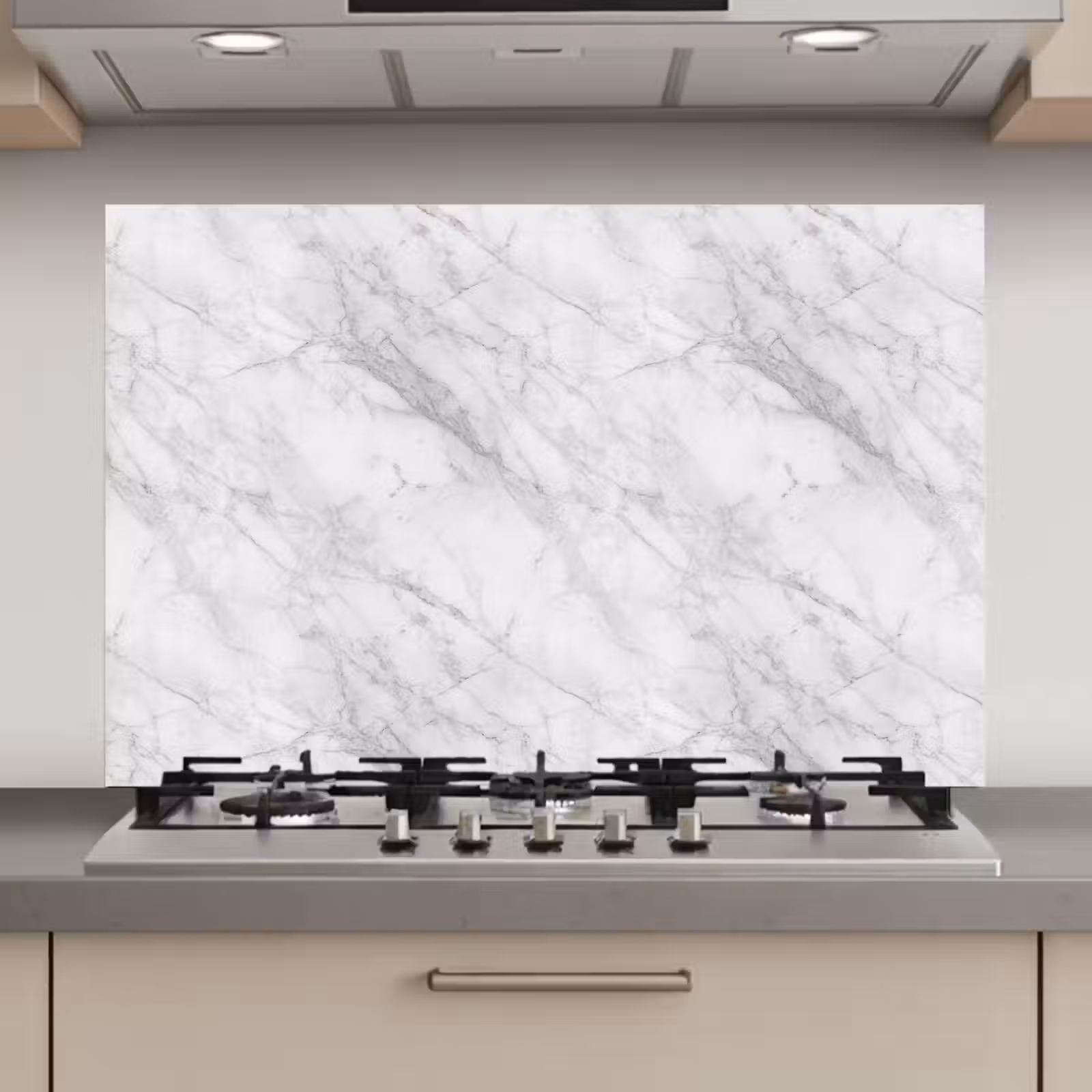 Kitchen Splashback - Classic - Marble - Gray — 1