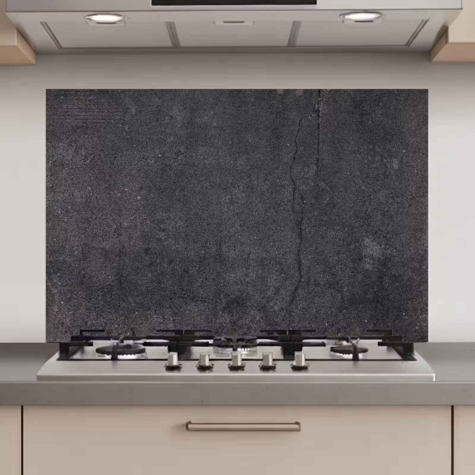 Kitchen Splashback - Concrete - Black - Gray - Rustic - Industrial — 1