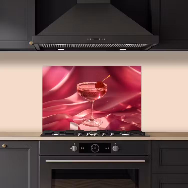Kitchen Splashback - Cocktail - Pink - Luxe — 2