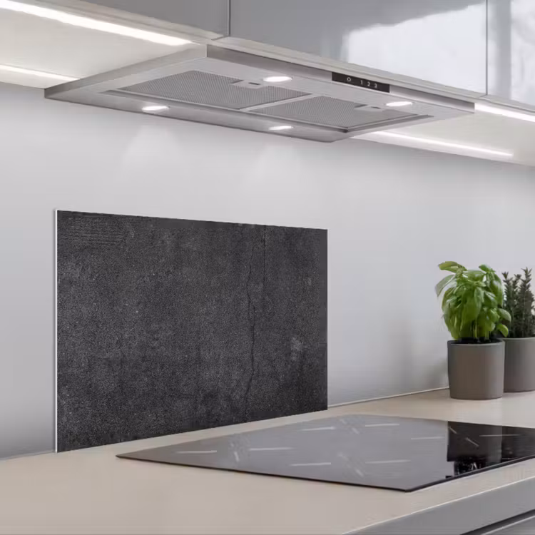 Kitchen Splashback - Concrete - Black - Gray - Rustic - Industrial — 3