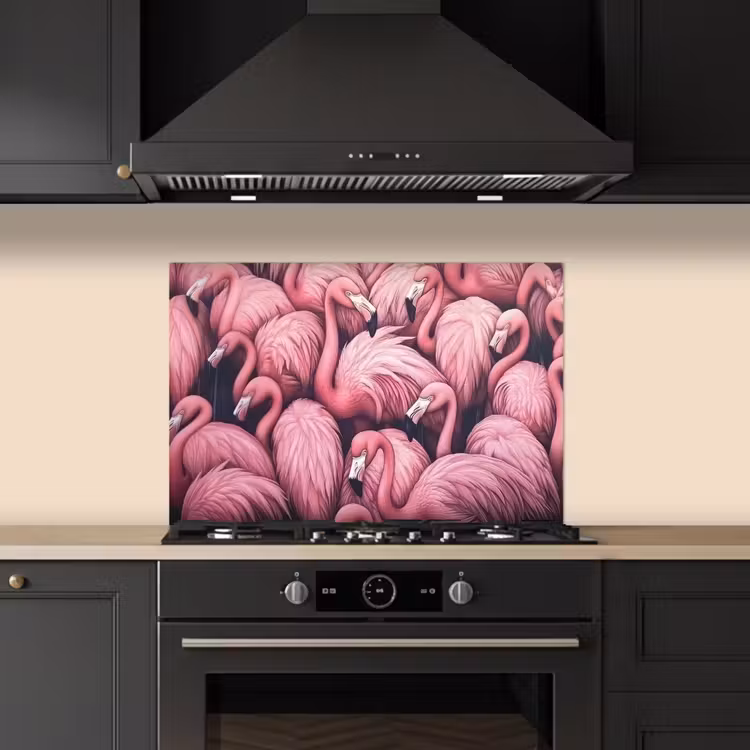 Kitchen Splashback - Flamingo - Pink - Animals — 2