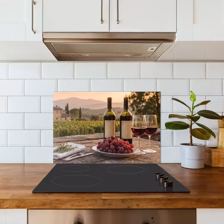 Kitchen Splashback - Wine - Glasses - Grapes - Vineyard — 4