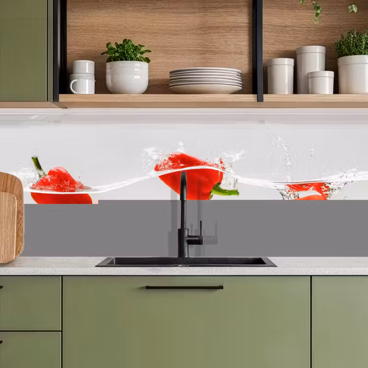 Kitchen Wall Splashback - Splash - Vegetable - Red — 6