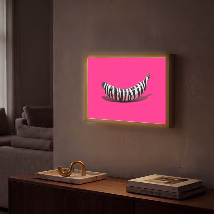 Lightbox - Banana - Zebra print - Pink — 2