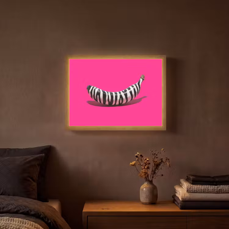 Lightbox - Banana - Zebra print - Pink — 3