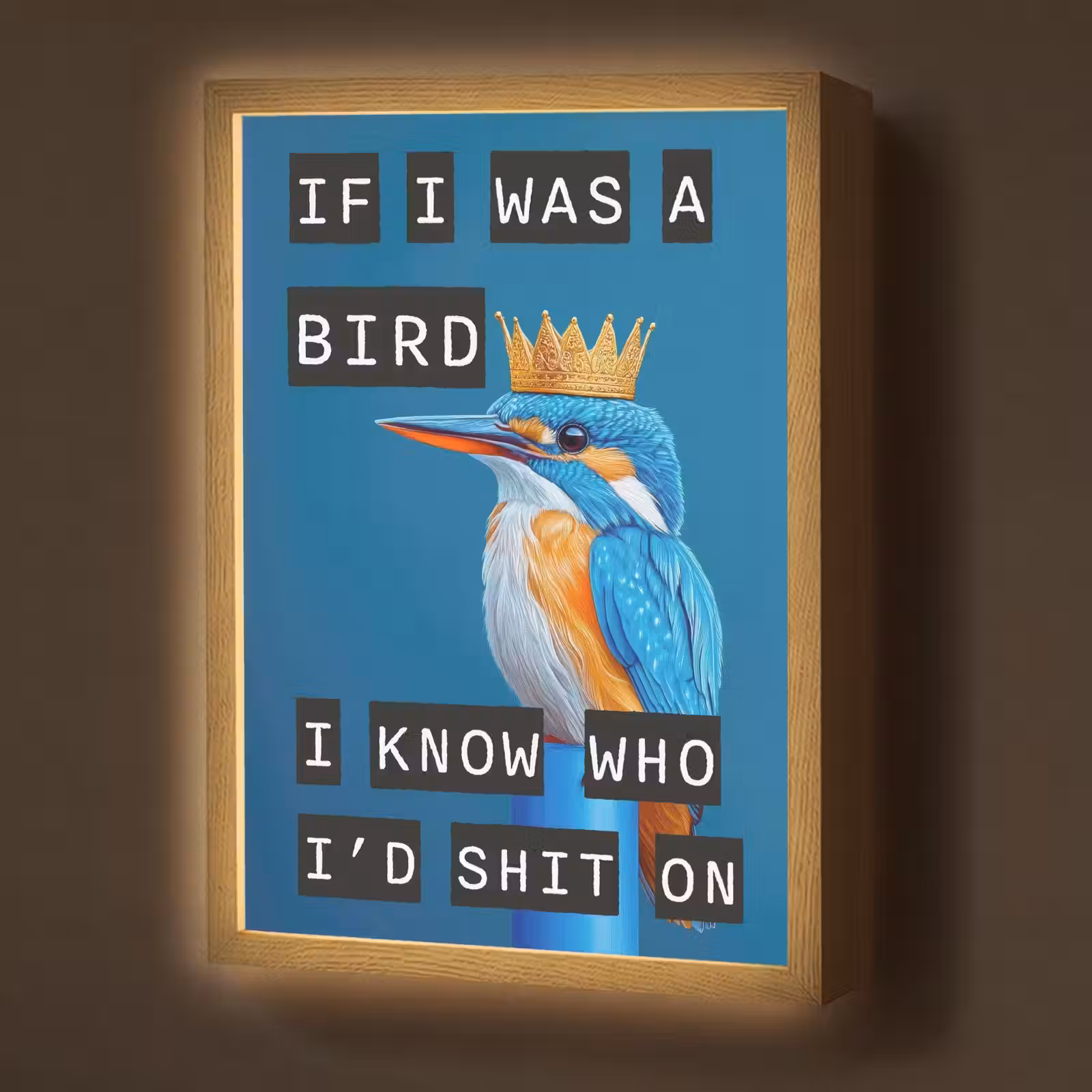 Lightbox - Bird - Decoration - Kingfisher - Blue — 1