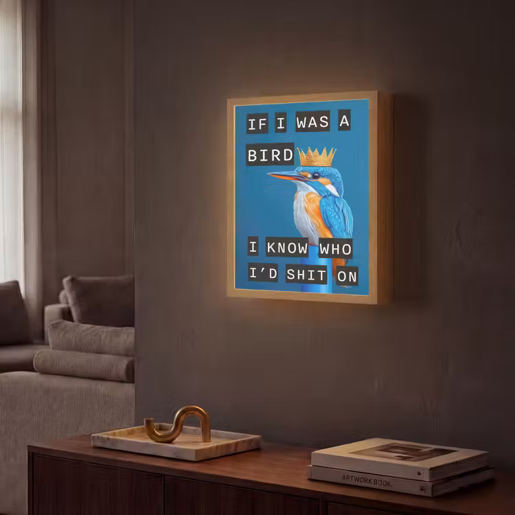 Lightbox - Bird - Decoration - Kingfisher - Blue — 2