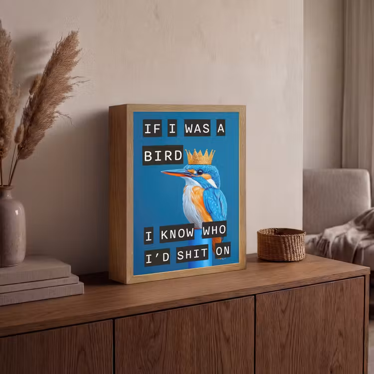 Lightbox - Bird - Decoration - Kingfisher - Blue — 4