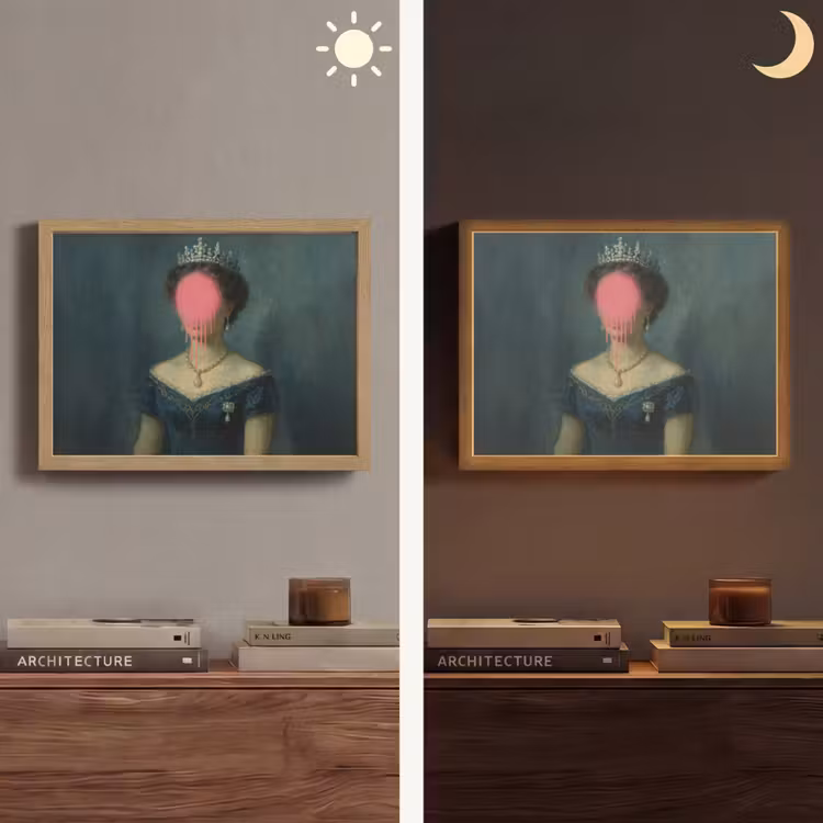 Lightbox - Crown - Pink dripping paint - Portrait — 5