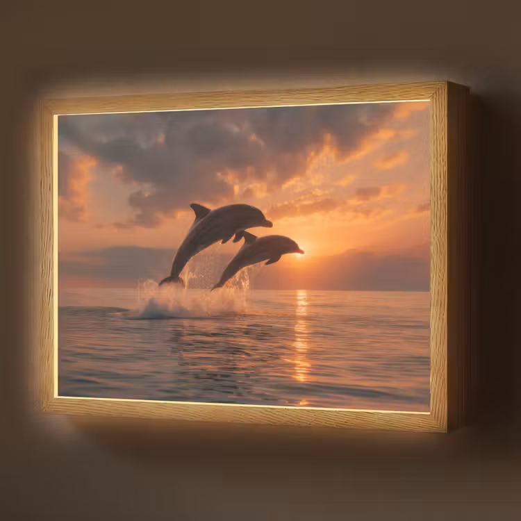 Lightbox - Dolphins - Sea - Realistic — 1