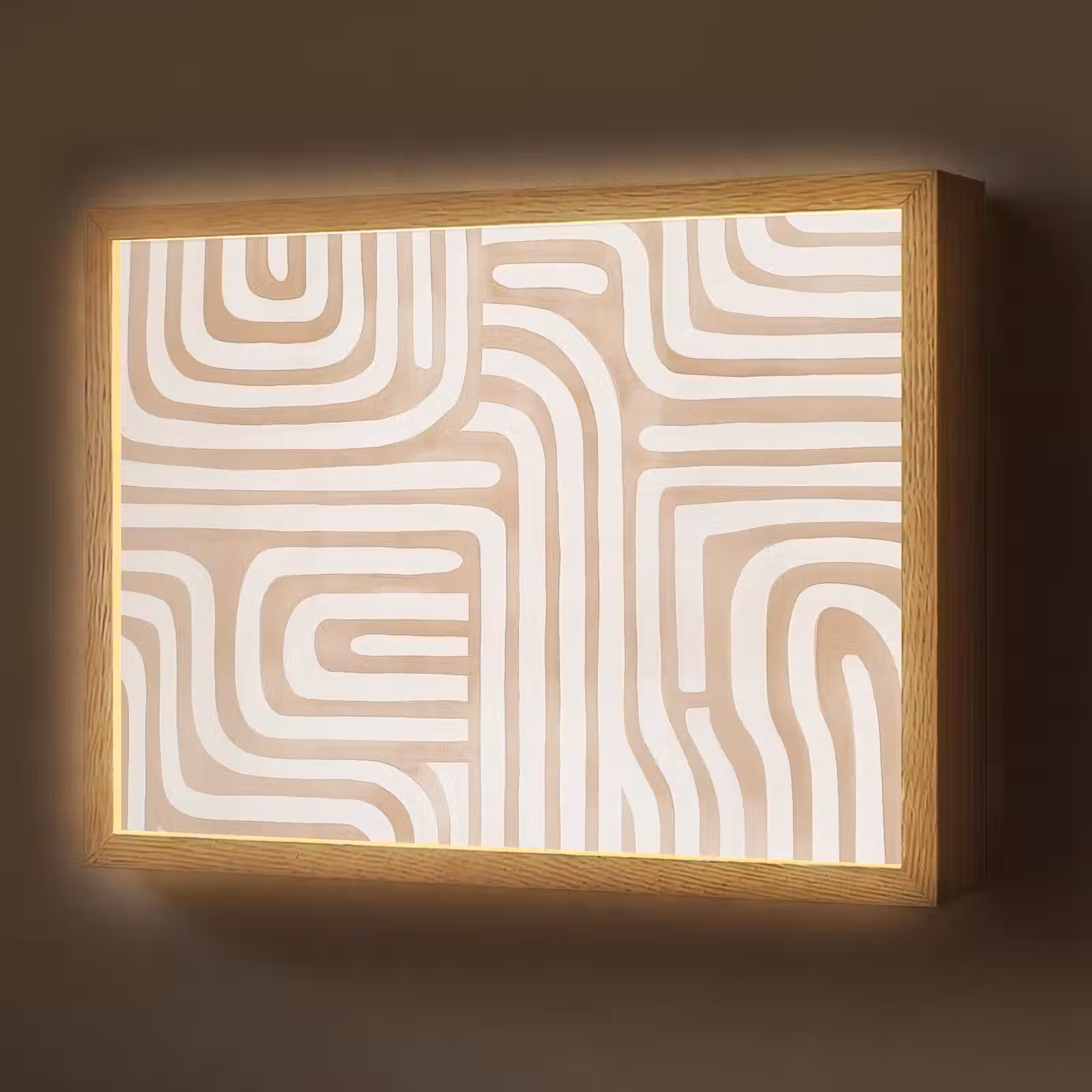 Lightbox - Earth tones - Labyrinth pattern — 1