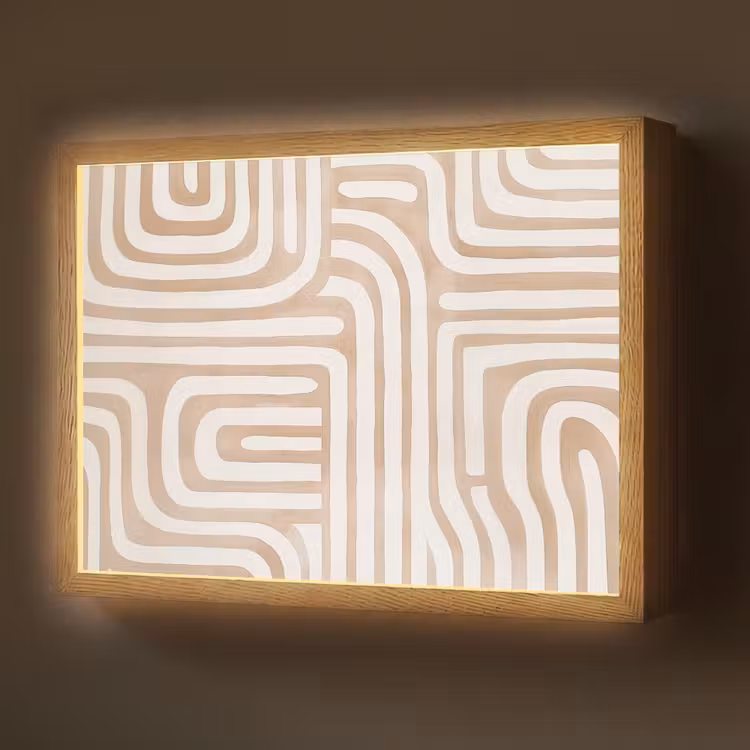 Lightbox - Earth tones - Labyrinth pattern — 1