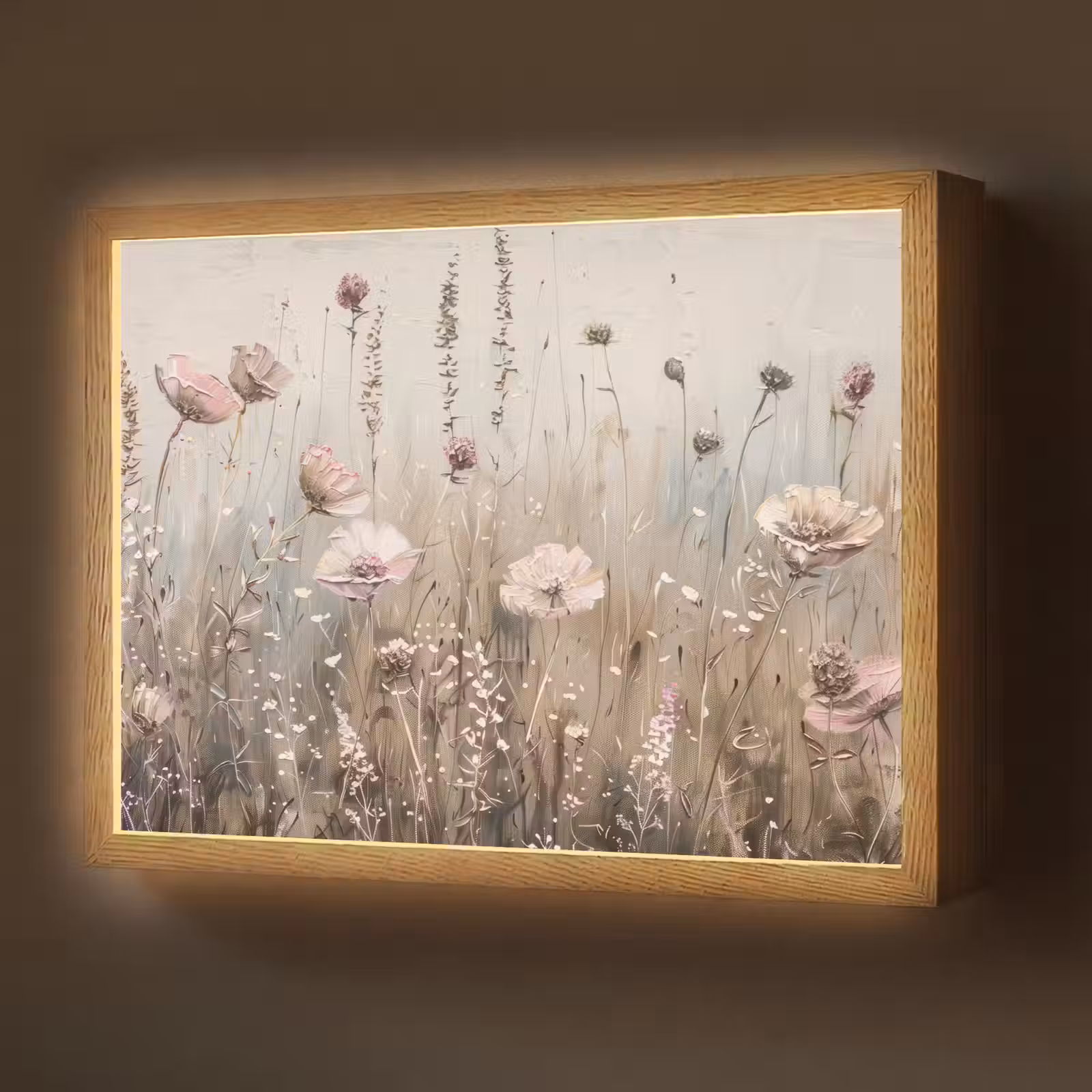 Lightbox - Flowers - Pink - Modern - Beige — 1