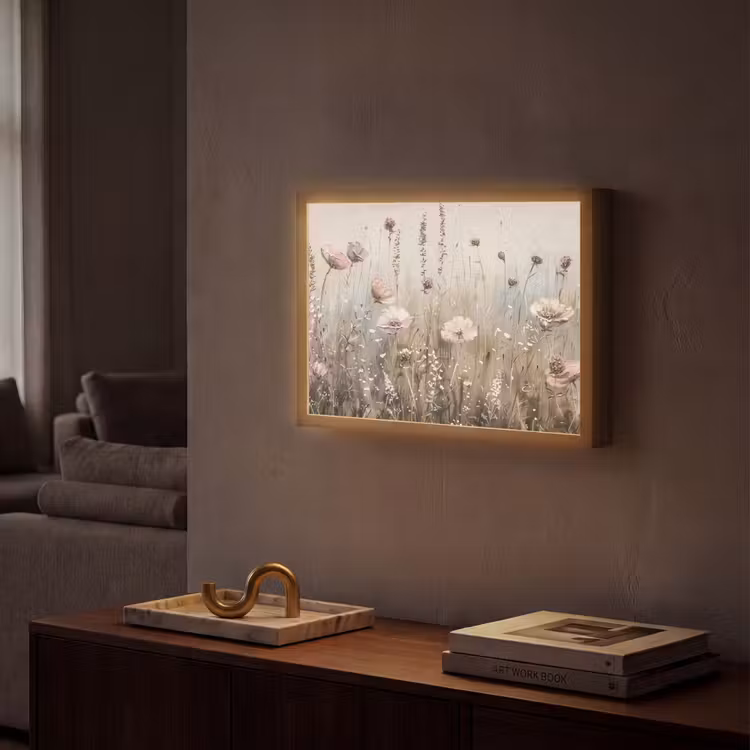 Lightbox - Flowers - Pink - Modern - Beige — 2