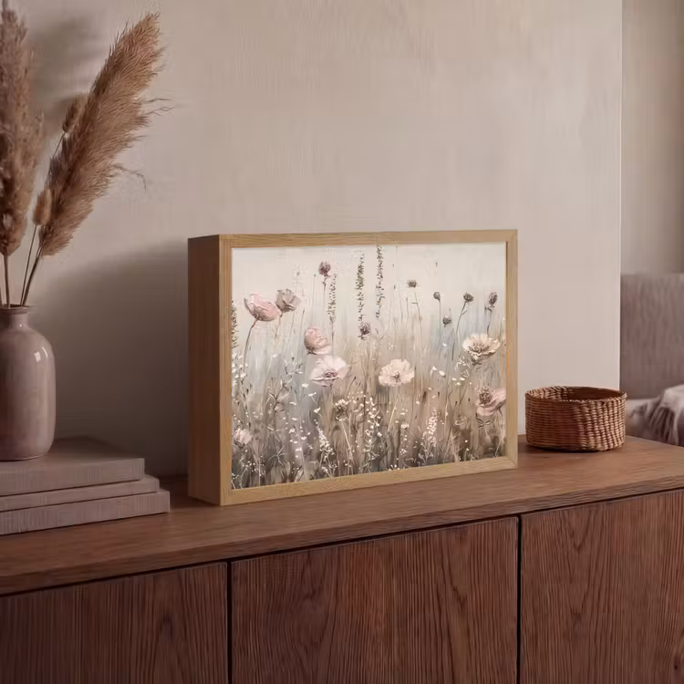 Lightbox - Flowers - Pink - Modern - Beige — 4