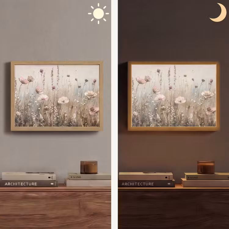 Lightbox - Flowers - Pink - Modern - Beige — 5
