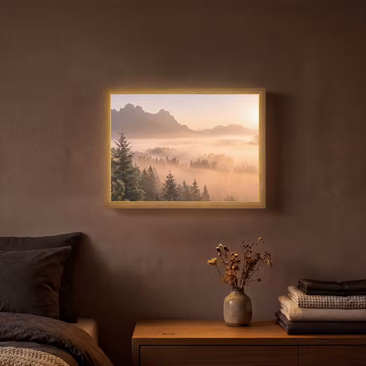 Lightbox - Sunlight - Fog - Mountains - Trees — 3