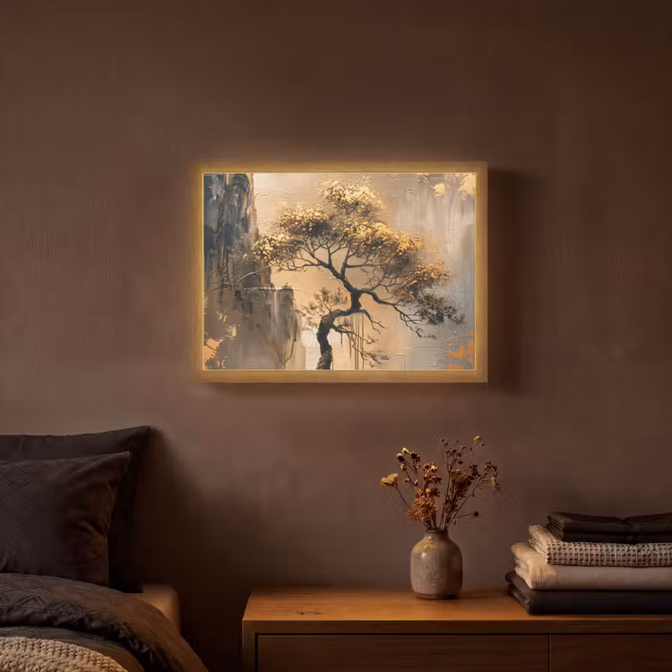 Lightbox - Tree - Gold - Landscape - Paint — 3