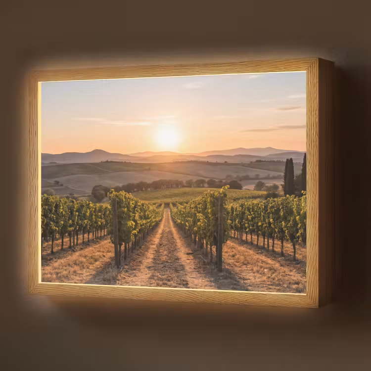 Lightbox - Vineyard - Sunset - Landscape — 1