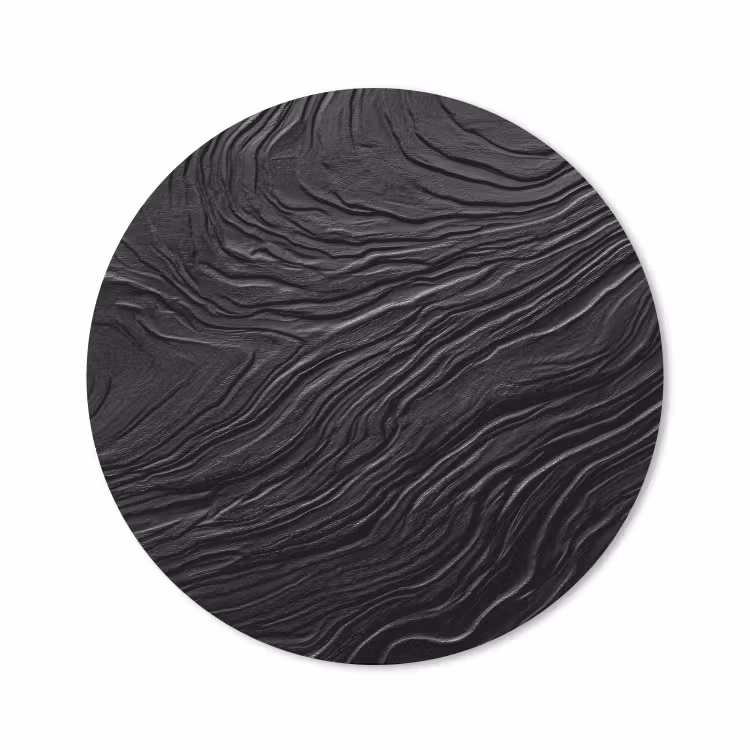 Mouse Pad - Black - Abstract - Wood — 1
