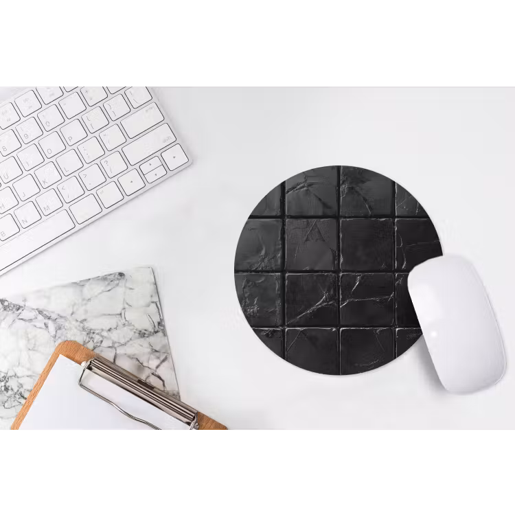Mouse Pad - Black - Tiles - Stone — 3