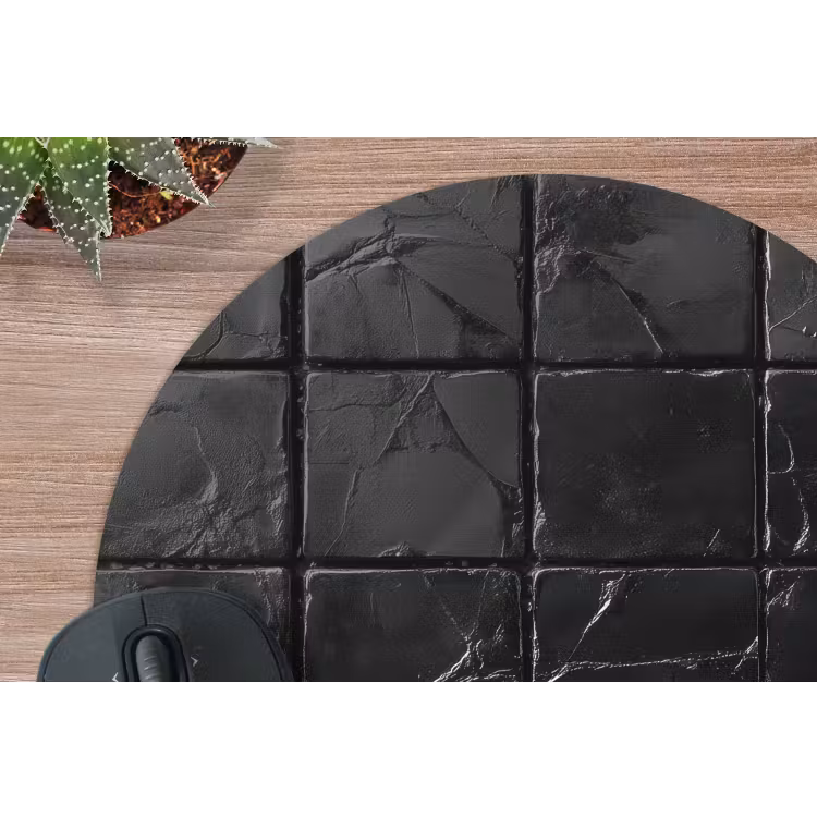 Mouse Pad - Black - Tiles - Stone — 4