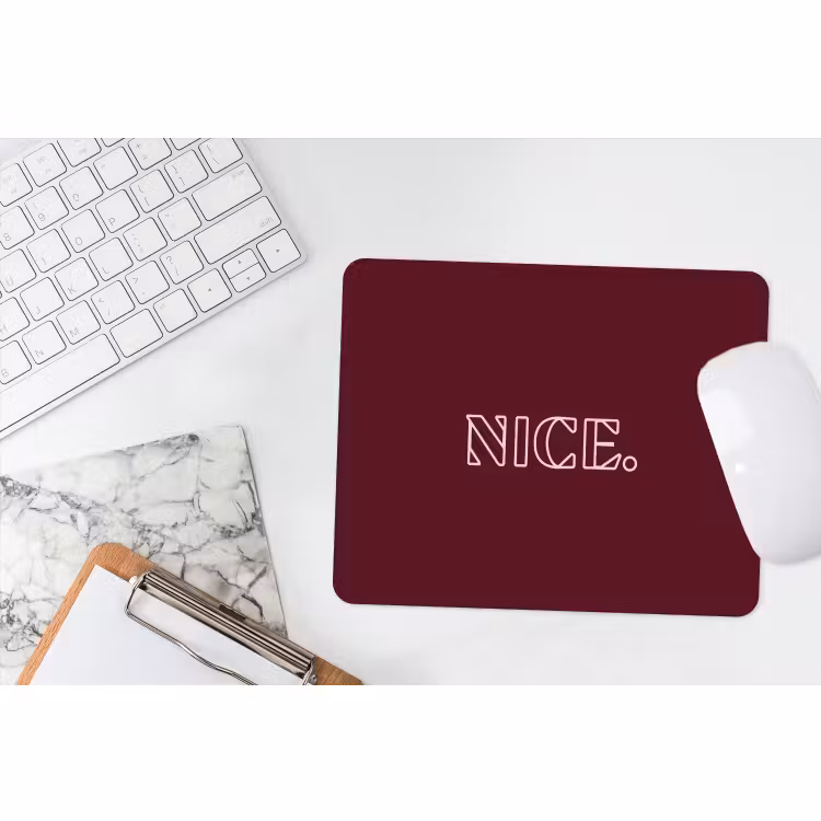 Mouse Pad - Bordeaux - Nice - minimalist — 2